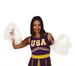 Pompony Cheerleaderki BIAŁE 2 szt.
