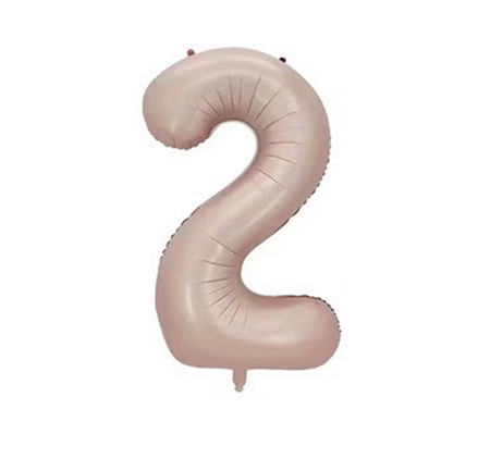 Balon foliowy CYFRA SATIN PASTEL PINK różowy 40 cali 85 cm