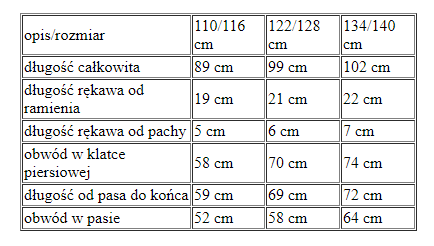 Strój dla dziewczynki ŚW. JADWIGA KRÓLOWA