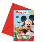 Zaproszenie MICKEY 6szt