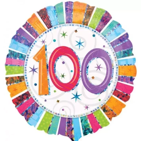 Liczba Urodzinowy okrągły balon foliowy Anagram 18''