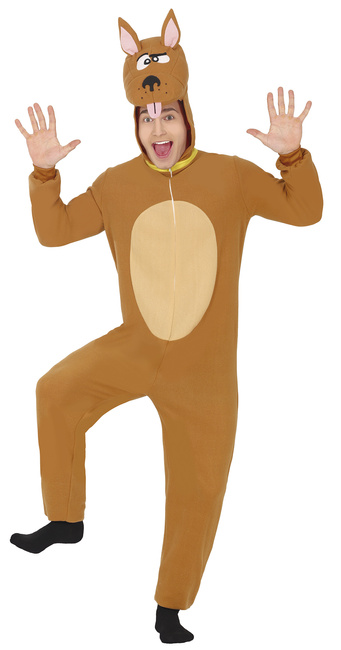 Strój męski pies brązowy Scooby Doo