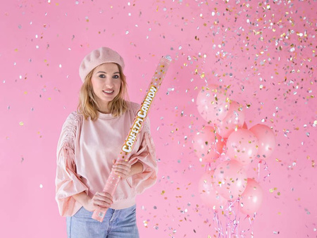 Konfetti pneumatyczne metaliczne kółka ZŁOTE i SREBRNE 60 cm