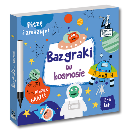BAZGRAKI W KOSMOSIE (3-6 LAT) KSIĄŻKA + MAZAK KAPITAN NAUKA