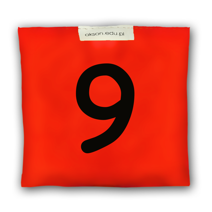 Woreczek gimnastyczny z CYFERKĄ 9 - szkolny Akson