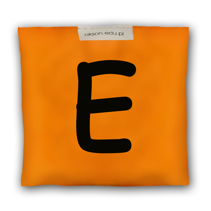 Woreczek gimnastyczny z literką E - szkolny Akson