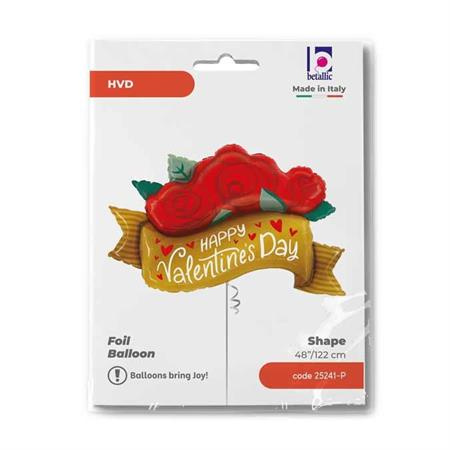 Balon foliowy Czerwone Róże Happy Valentine's Day 41 cali