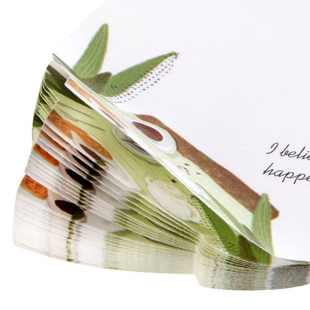 Karteczki kartki samoprzylepne okrągłe mix wzorów