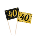 Toppery dekoracyjne, pikery na imprezę 40-ste urodziny 50 szt.
