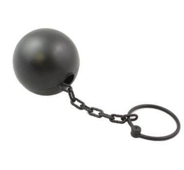 Kula do nogi Więzień rekwizyt na Halloween