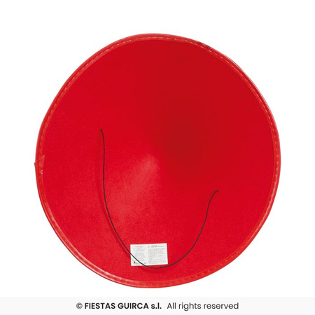 Kapelusz japoński chiński czerwony z haftem