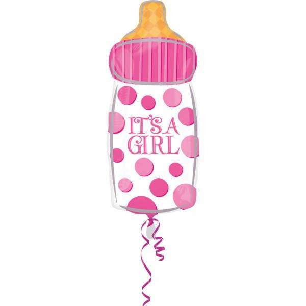 Butelka IT'S A GIRL 23'' balon foliowy Anagram A4