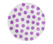 Talerzyki papierowe GROSZKI fioletowe 18 cm 6 szt.