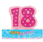 Świeczka urodzinowa "18" różowa