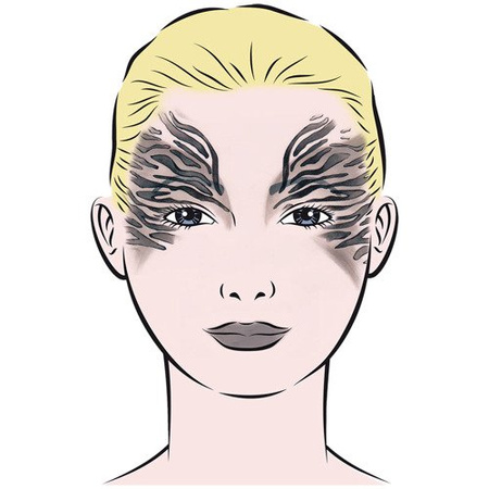 Szablon do tatuażu oczu Eulenspiegel