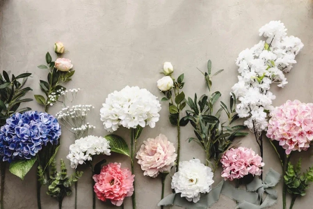 Piwonia - sztuczny kwiat długość 35 cm, różowa