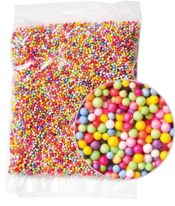 Kulki styropianowe dekoracyjne 4mm mix kolorów 10g