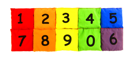 Woreczki gimnastyczne Akson Cyferki ZESTAW 6 KOLORÓW