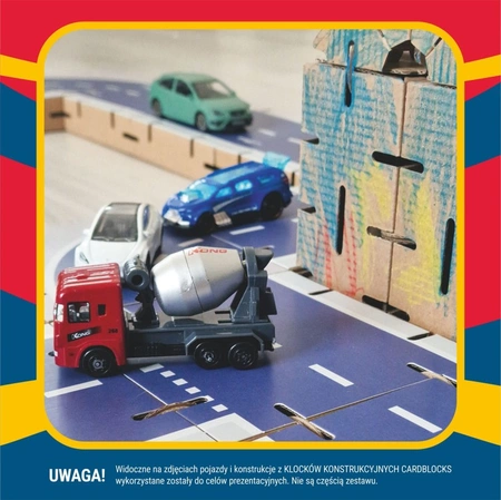 Klocki konstrukcyjne tekturowe do samodzielnego złożenia DROGA Cardblocks