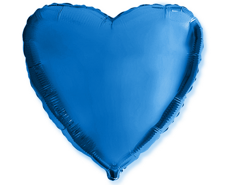Serce jednokolorowy balon foliowy 18 cali