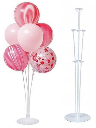 Stojak na balony stelaż Transparentny 70 cm