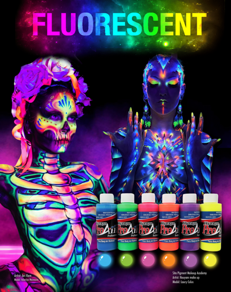 Farba ProAiir Hybrid 30 ml zestaw FLUO UV 6 szt.