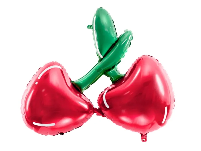 Balon foliowy czerwone wiśnie, 88x73cm 1 szt.