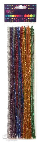 Druciki kreatywne METALIZOWANE 30 cm 40szt