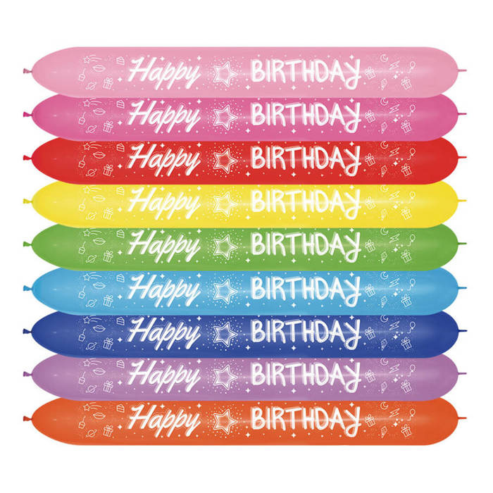 Balon do modelowania LOL660 Sempertex Happy Birthday 20 szt