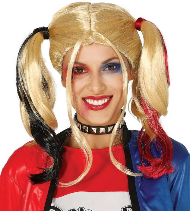 Peruka blond kucyki a'la Harley Quinn