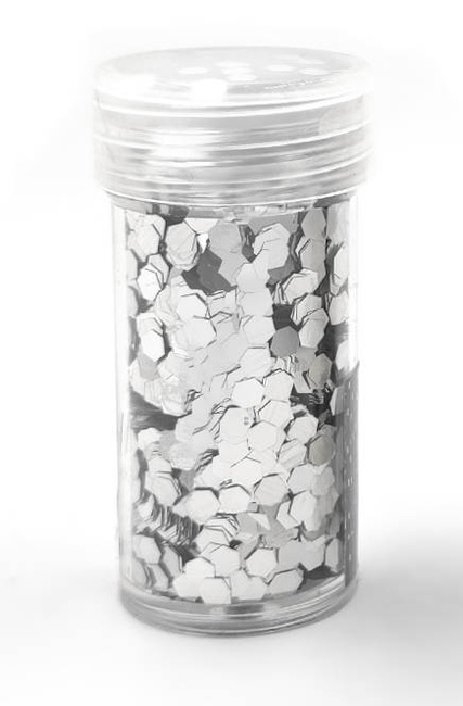 Konfetti metalizowane plaster miodu ZŁOTY SREBRNY 8g