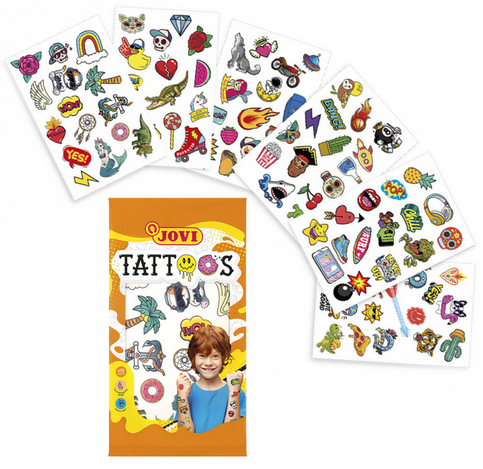 Tatuaże zmywalne/ wodne dla chłopca mix wzorów 1 arkusz