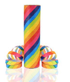 Serpentyna papierowa Tęczowe paski skośne 4m