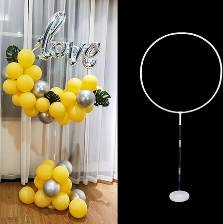 Stojak na balony Transparentny stelaż OKRĄGŁY 160 cm śr. 78cm