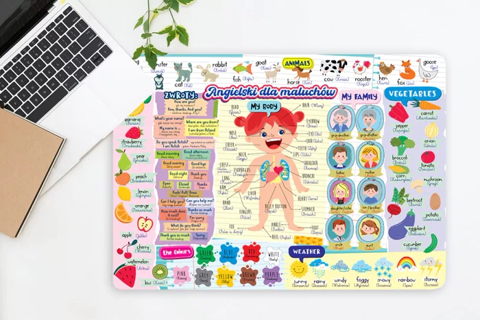 Podkładka na biurko B3 Angielski dla maluchów
