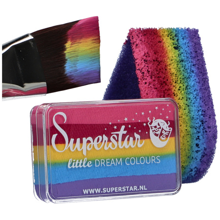 Farba do twarzy i ciała Split Cake Superstar 30g Rainbow