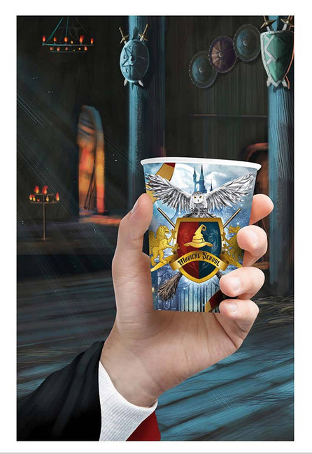 Kubeczki papierowe Szkoła Magii 240 ml 6 szt.