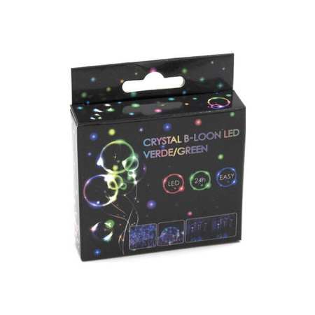 Balon świecący LED ZIElONY zestaw (balon + lampki)