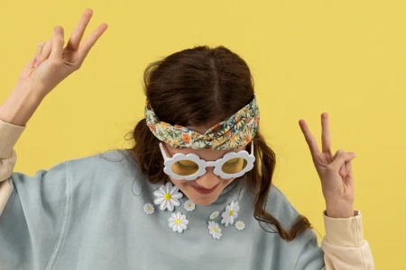 Naprasowanki na ubrania termo naszywki - białe stokrotki