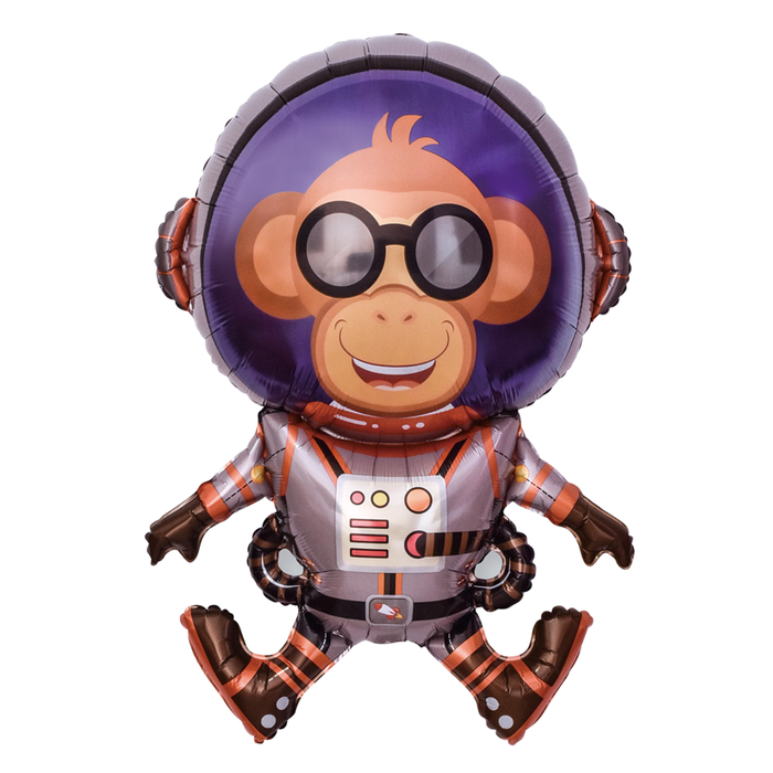 Astronauta Kosmonauta MAŁPKA balon foliowy 66x92 cm