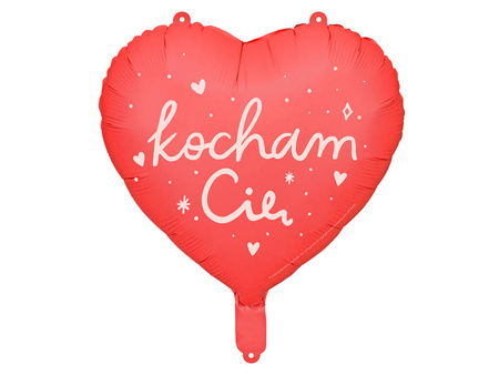 Balon foliowy serce "Kocham Cię" 45 cm