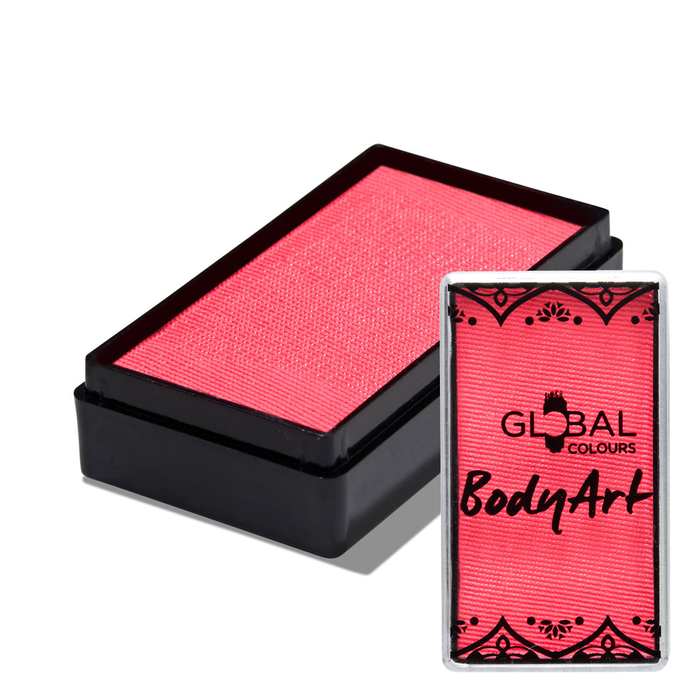 Global Colours farba do twarzy i ciała prostokątna 20g UV Neon Pink