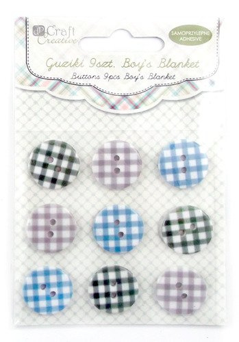 Guziki samoprzylepne 18 mm 9 szt