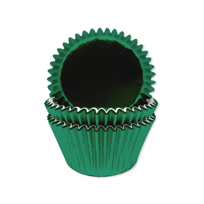 Papilotki na muffinki babeczki Zielone 45 szt.
