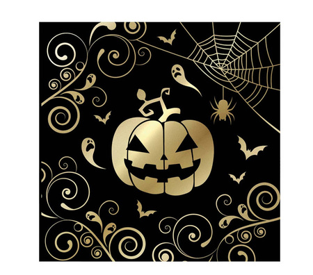 Serwetki papierowe Dynia Pajęczyny HALLOWEEN 33 cm 12 szt.