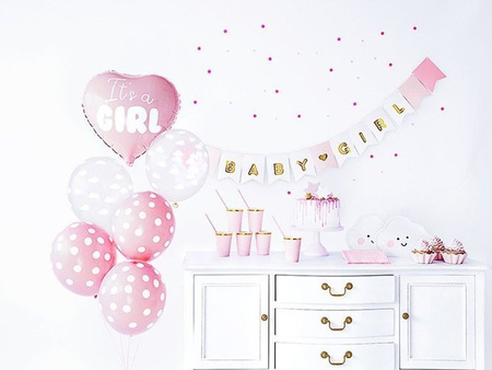Zestaw dekoracji na Baby Shower Baby Girl w kuferku
