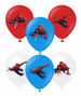 Spiderman balony gumowe z nadrukiem 6 szt. mix