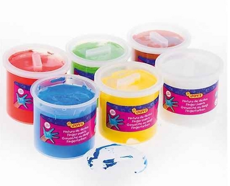 Farby do malowania palcami JOVI 6x125ml