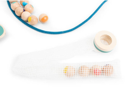 Gra sensoryczna Nawlekana Gąsienica koraliki