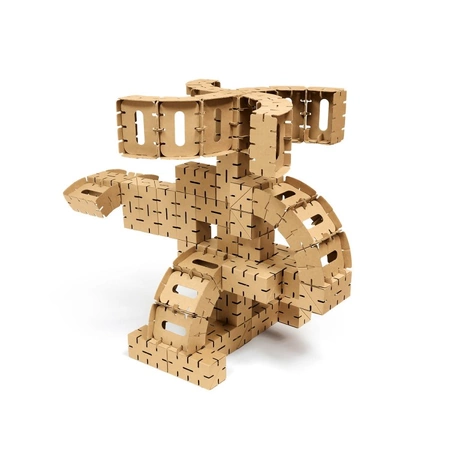 Klocki konstrukcyjne tekturowe do samodzielnego złożenia ROTUNDA Cardblocks